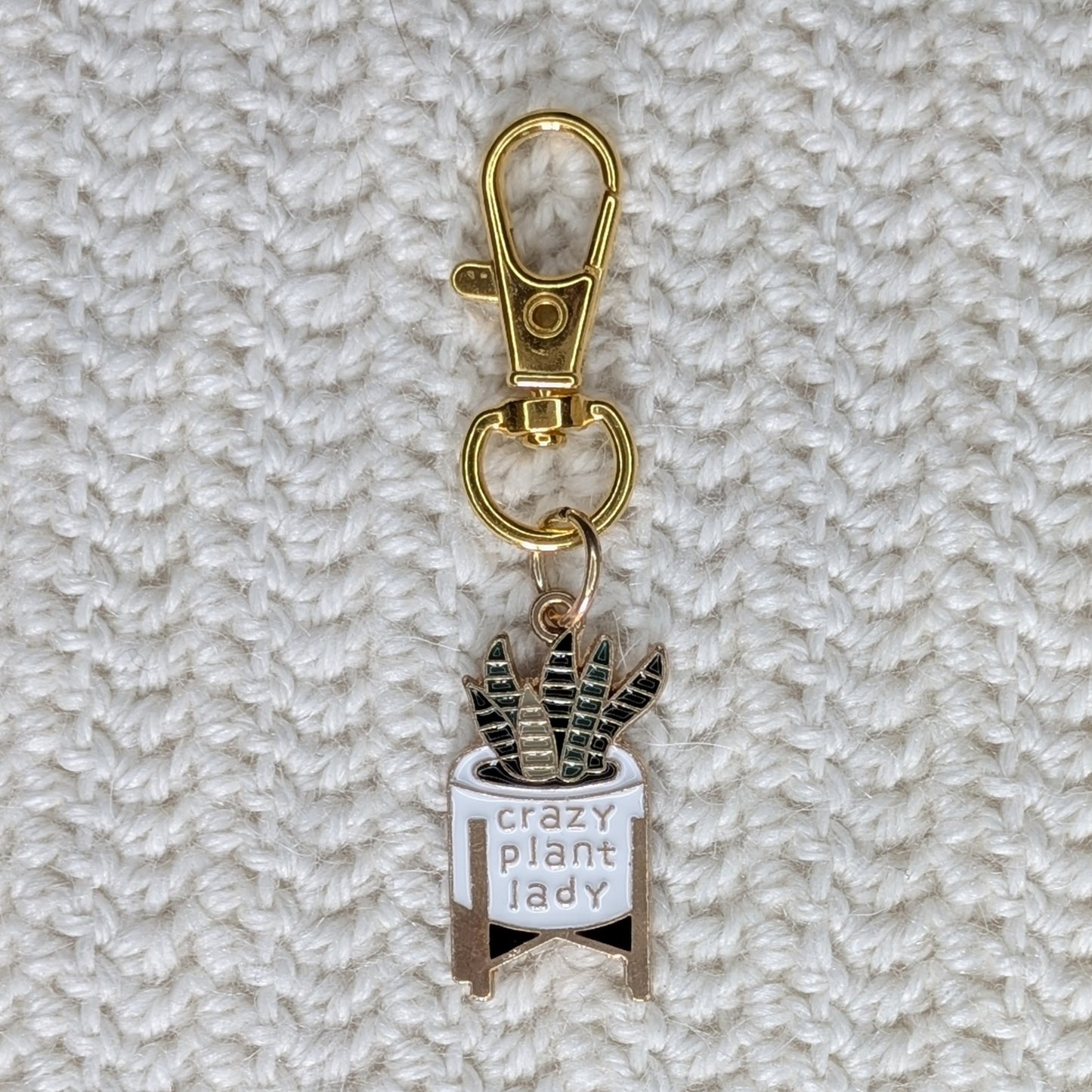 Marqueur de maille Crazy Plant Lady – Crochet, Tricot & Porte-clés