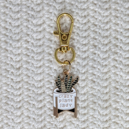 Marqueur de maille Crazy Plant Lady – Crochet, Tricot & Porte-clés