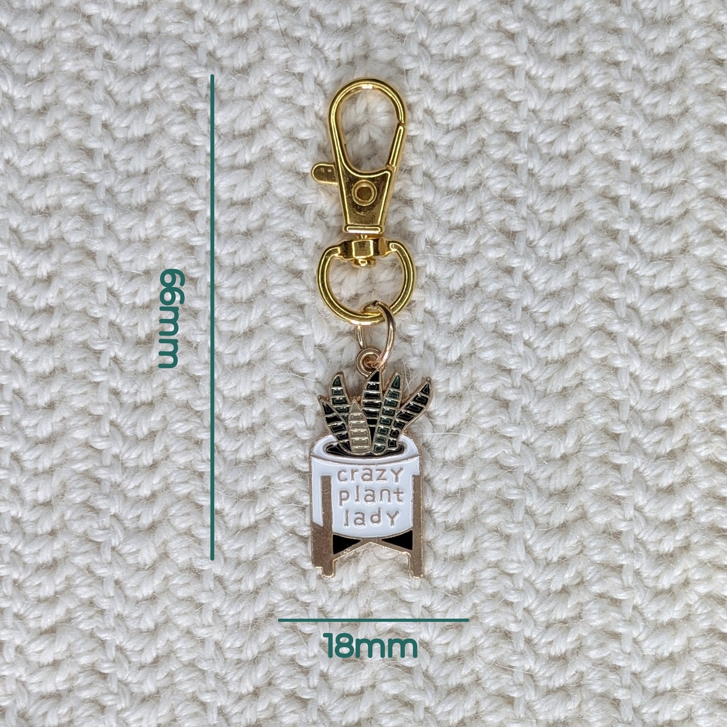 Marqueur de maille Crazy Plant Lady – Crochet, Tricot & Porte-clés