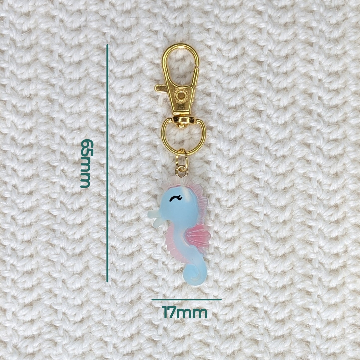 Marqueur de maille Hippocampe Pastel – Crochet, Tricot & Porte-clés
